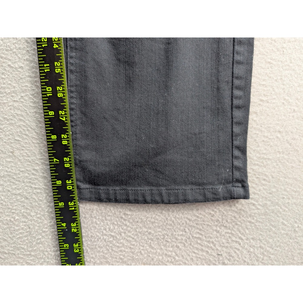 Talbots Embroidered Pocket Denim Jeans Women's Size 4 Stretch Black Mid Rise - Picture 7 of 9
